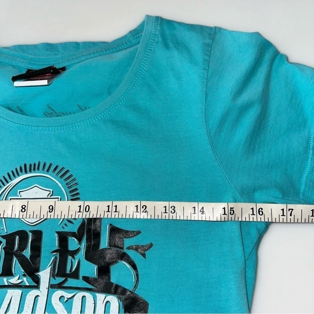 Harley Davidson Women’s Blue Rattlesnake Mountain T Shirt Size M - Picture 5 of 7